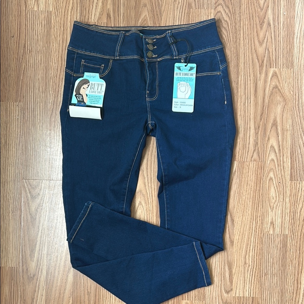 Blue High-Waisted Women's Jeans